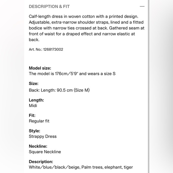 🐘🌴 100% Cotton Dress with Tropical Safari Print 🐆 Women’s size Small - Picture 7 of 12